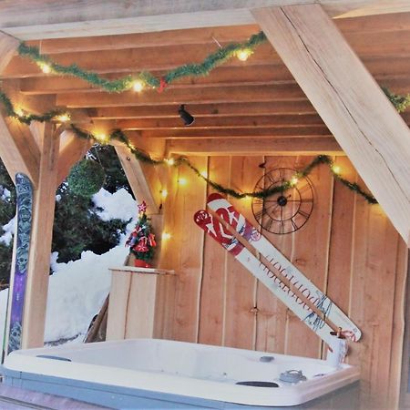 Chalet Miravidi, Montchavin-La Plagne, Jacuzzi & Sauna Bagian luar foto