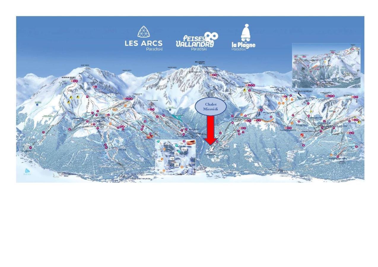 Chalet Miravidi, Montchavin-La Plagne, Jacuzzi & Sauna Bagian luar foto