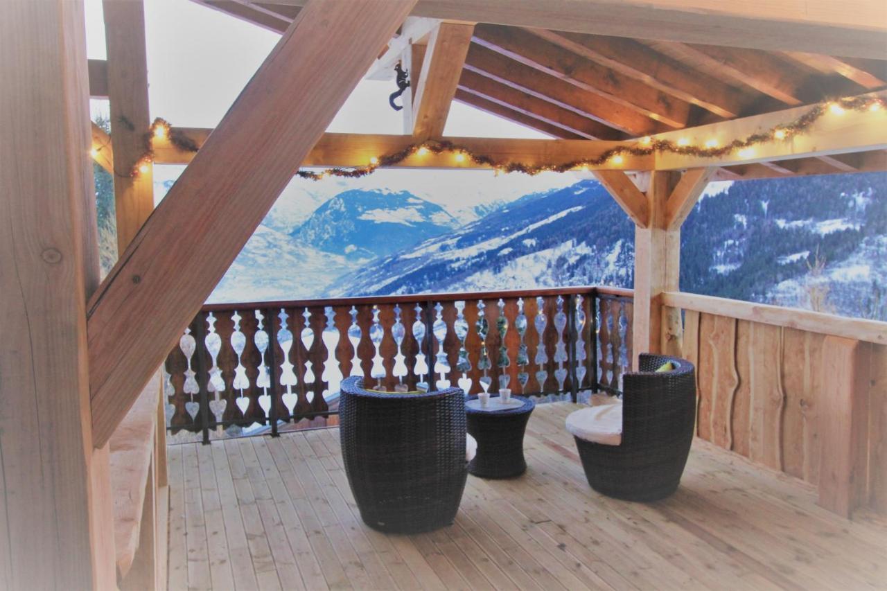 Chalet Miravidi, Montchavin-La Plagne, Jacuzzi & Sauna Bagian luar foto