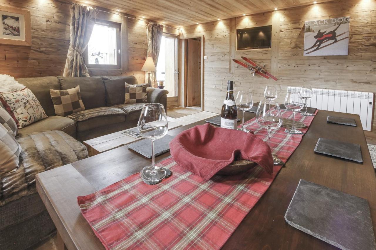 Chalet Miravidi, Montchavin-La Plagne, Jacuzzi & Sauna Bagian luar foto