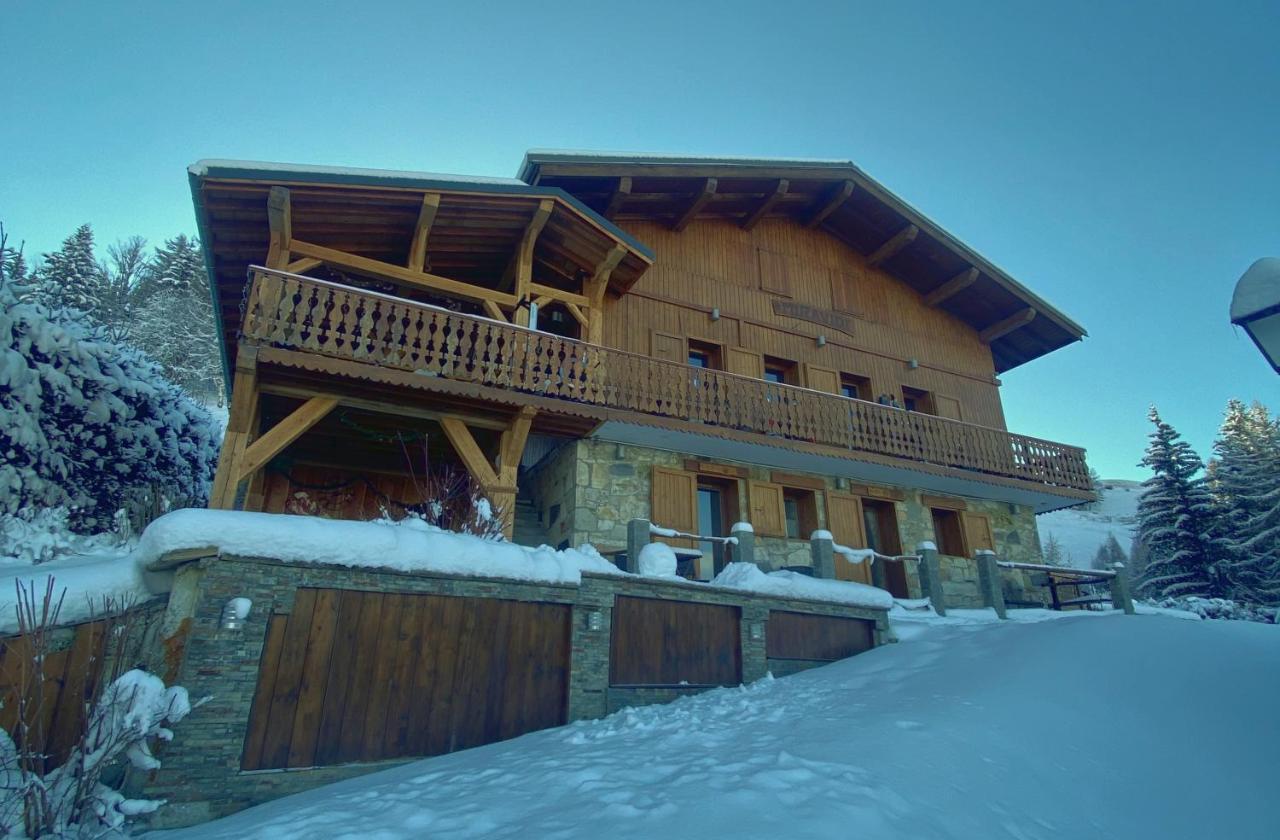 Chalet Miravidi, Montchavin-La Plagne, Jacuzzi & Sauna Bagian luar foto