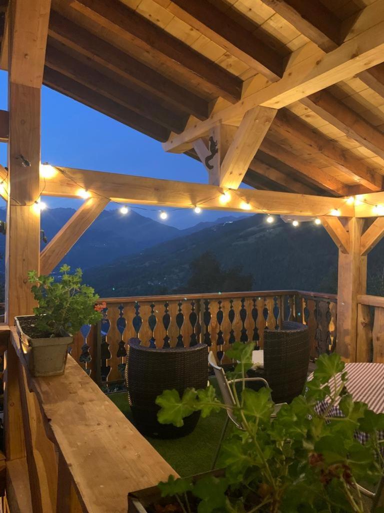 Chalet Miravidi, Montchavin-La Plagne, Jacuzzi & Sauna Bagian luar foto